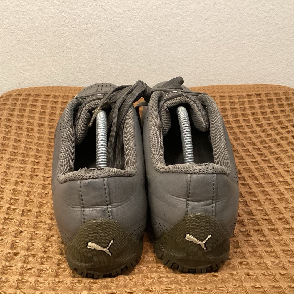 Puma Drift Cat 5 Ultra Mens Sz 13 Gray Leather‎ Perforated Shoes Sneakers - Picture 5 of 11